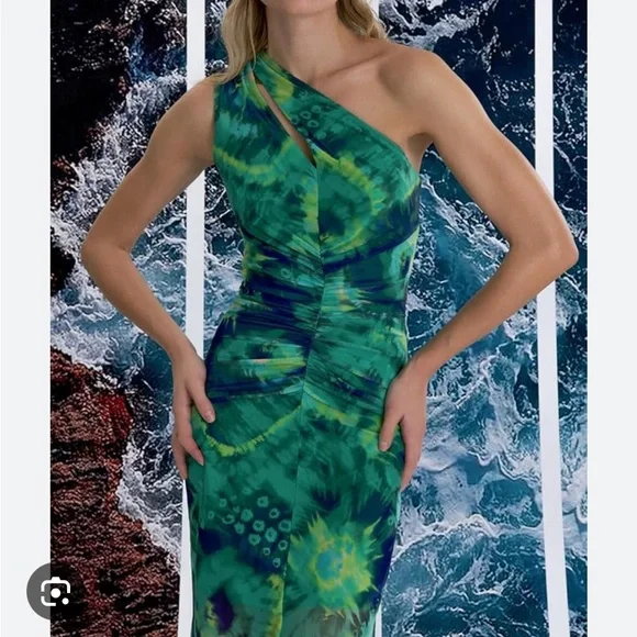 slim fit dress slacks Donna Morgan Soft White Avocado Multi Print Midi Dress  New Yorker's  Apparel
